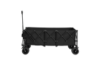 Foldable Extended Wagon, 220lbs Capacity, 300L, All-Terrain Wheels, Black