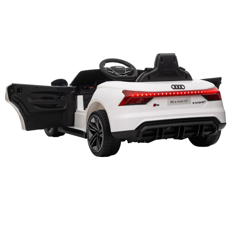 Audi RS e-tron GT Children's Electric Car with Remote Control and Music, White