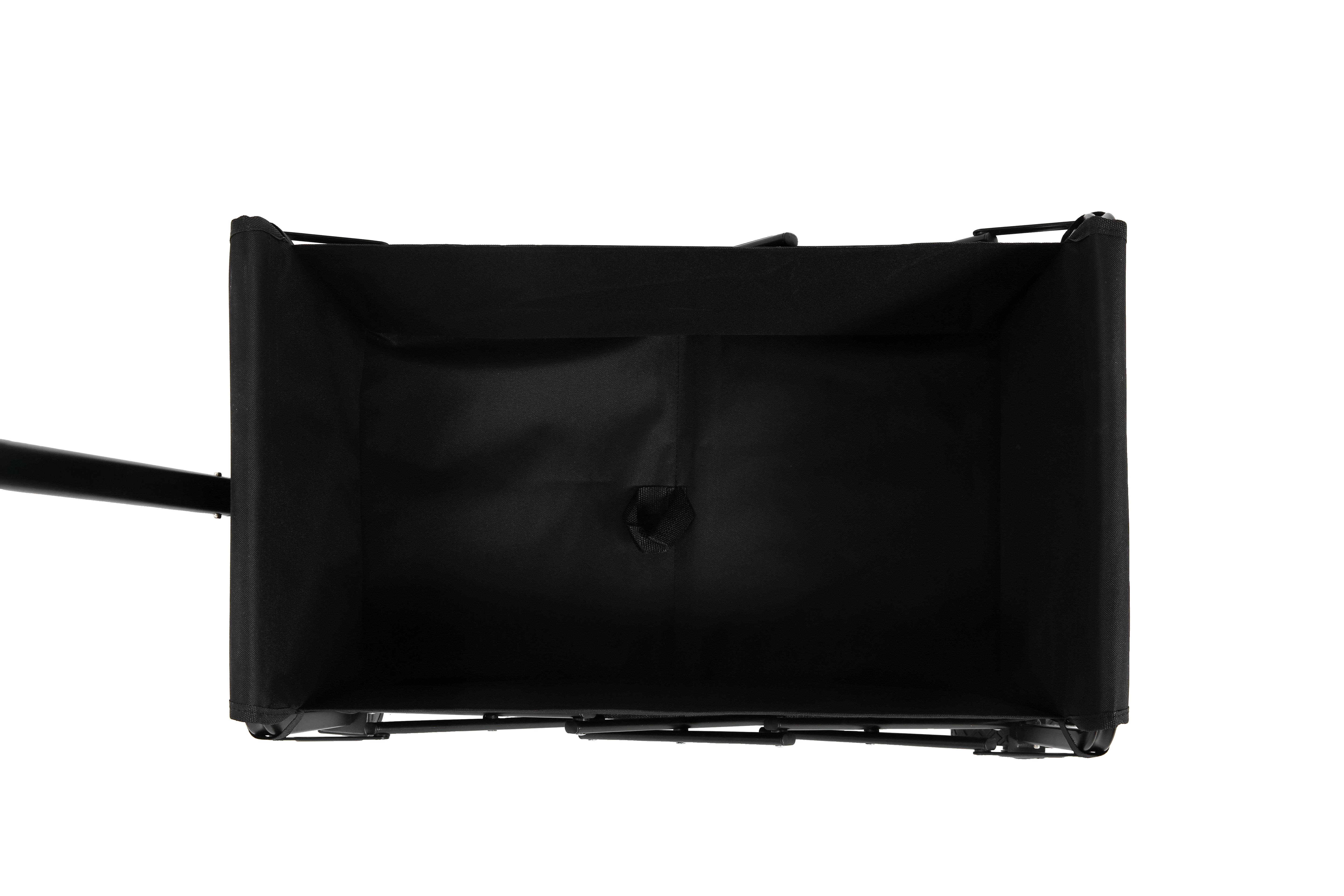 Lightweight Portable Folding Beach Wagon - Heavy Duty Utility Cart with Wheels, Large Capacity, Black