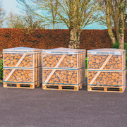 Hardwood Hero Firewood 3.6m³ - 1,380kg Kiln Dried Pallet Bundle of Three