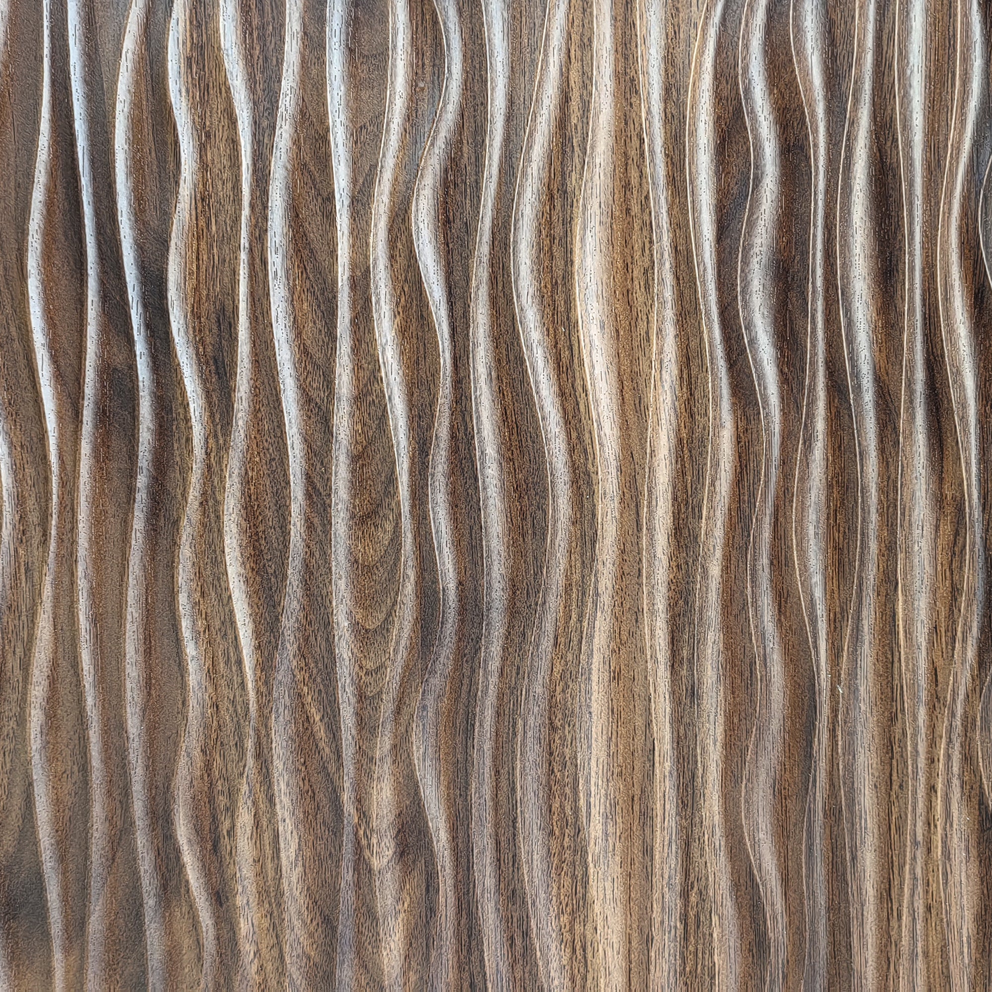 TV cabinet, water wave pattern, three drawers, wood and black