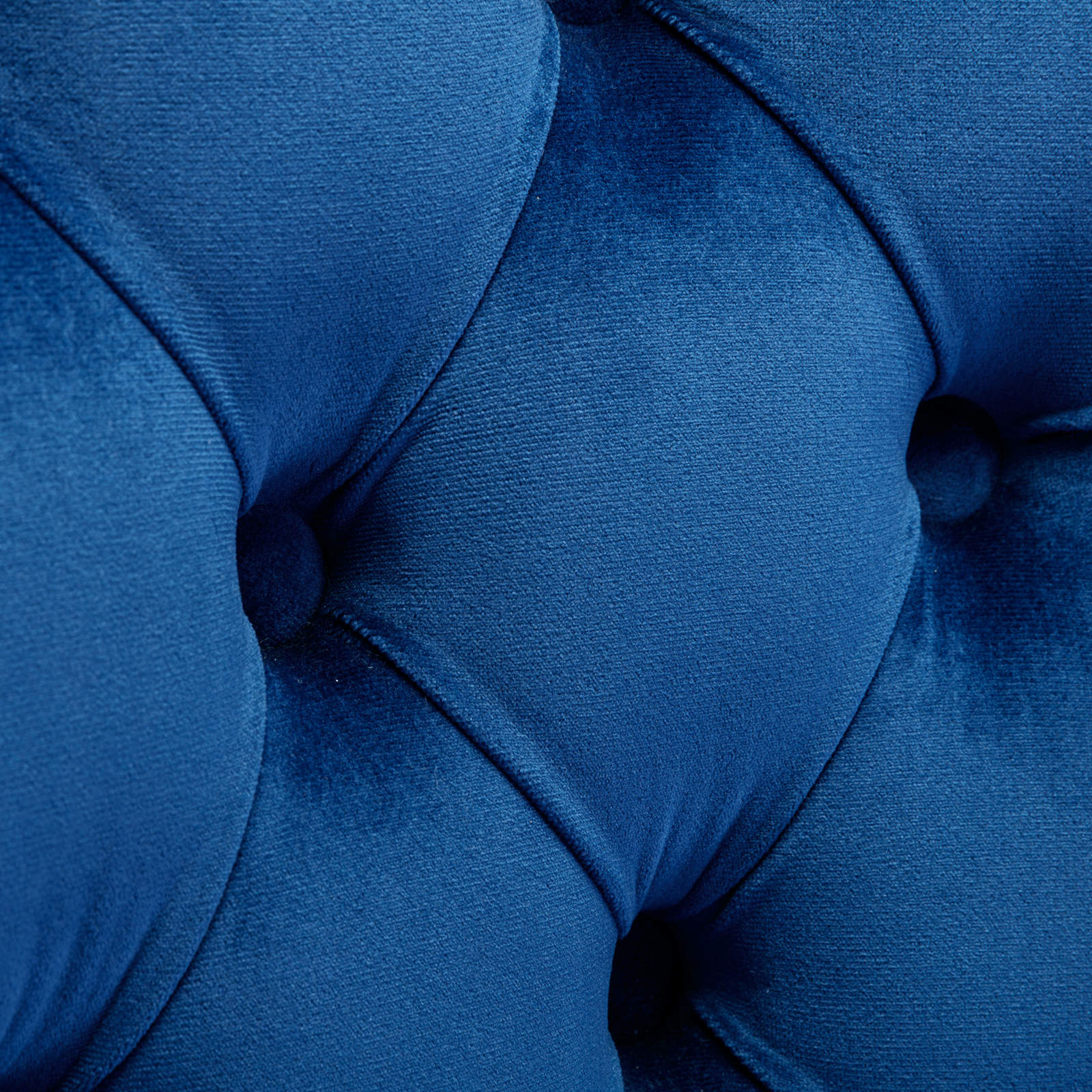 Nikki Collection Tufted Velvet Dining Chair Set of 2 - Blue/Chrome