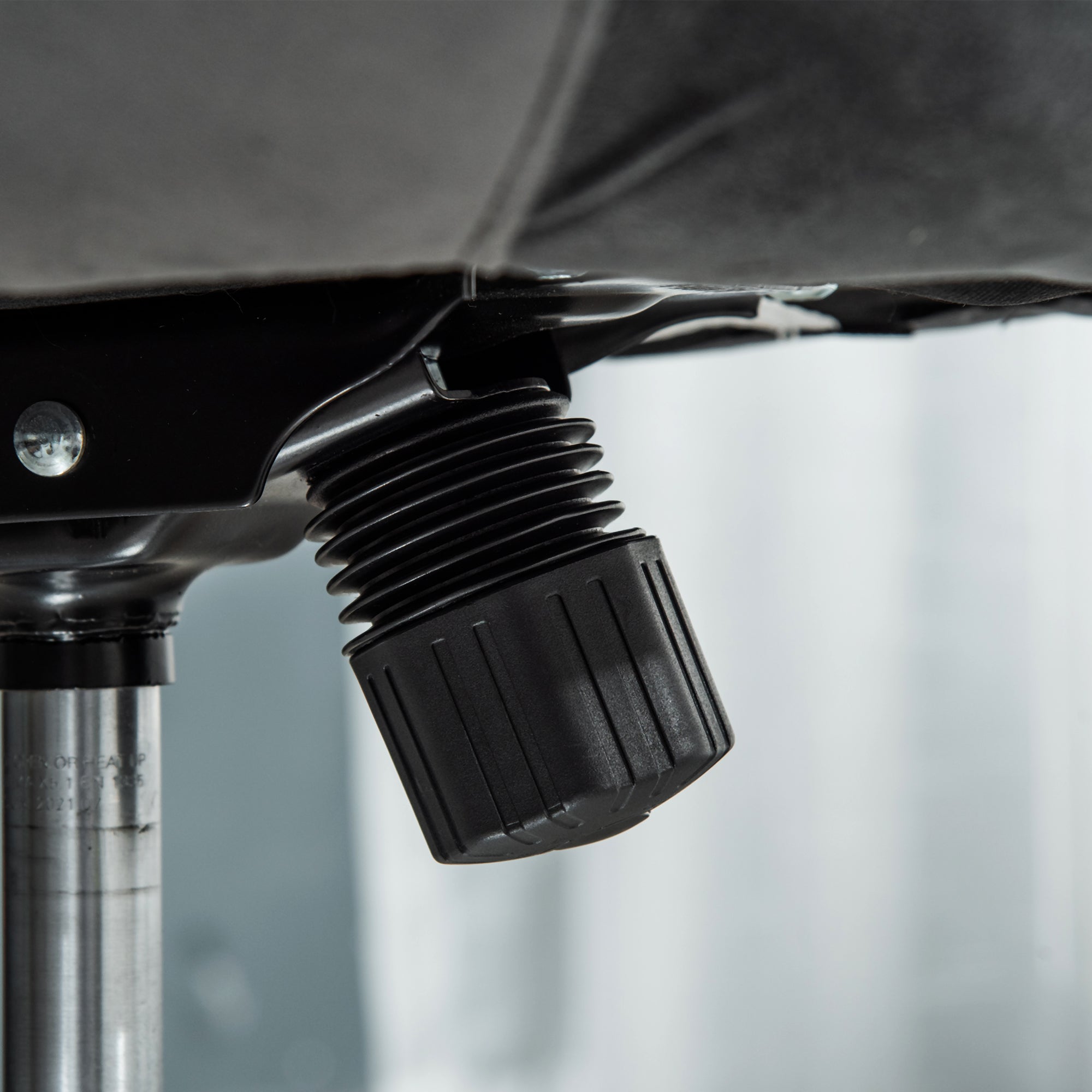 Swivel Dressing Stool, Adjustable Height Velvet Upholstered, Grey