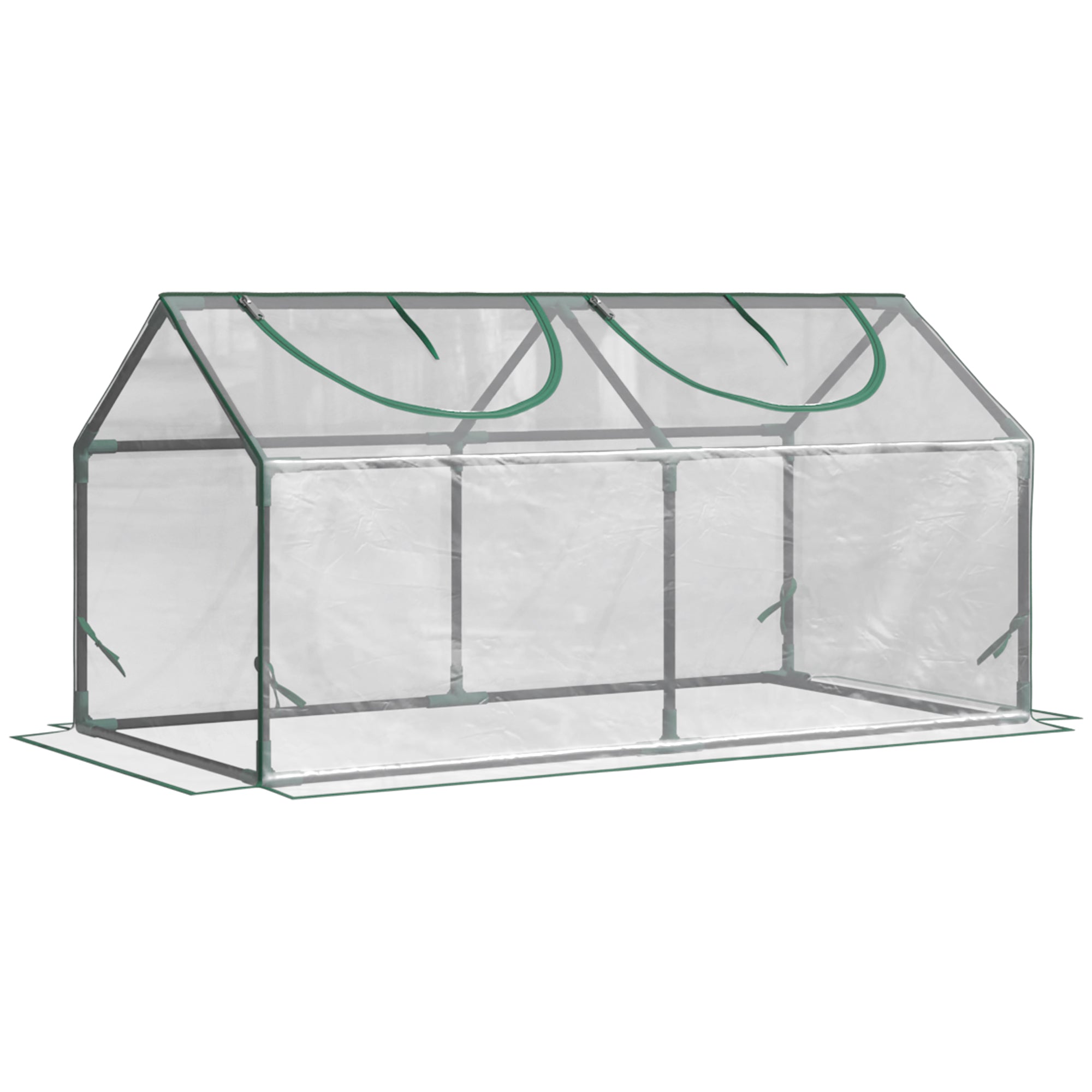 Foil Greenhouse Window 120x60x60cm Cold Frame PVC Transparent
