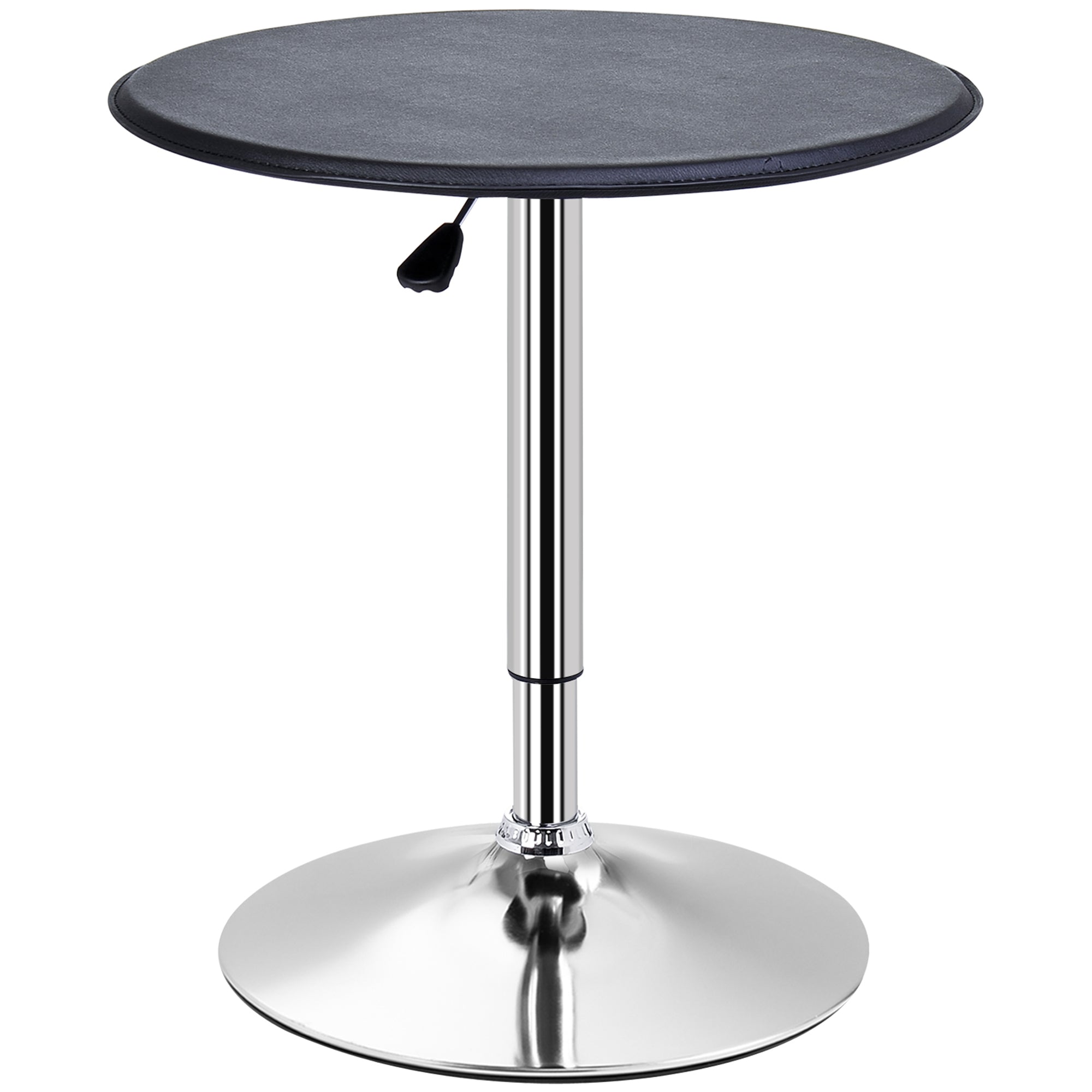 Bar Table Dining Table Counter Table, Kitchen Table, Black Faux Leather