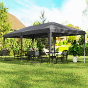 Pop-Up Gazebo 6 x 3m Steel Frame, Grey