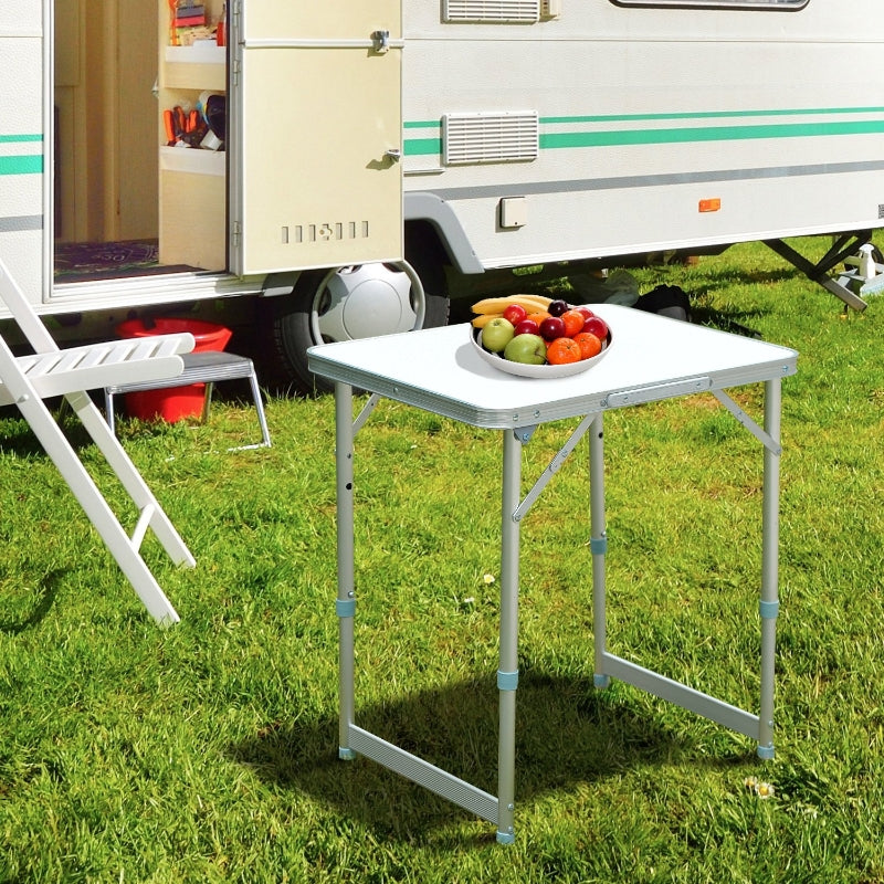 Patio Table, Foldable Picnic, Silver