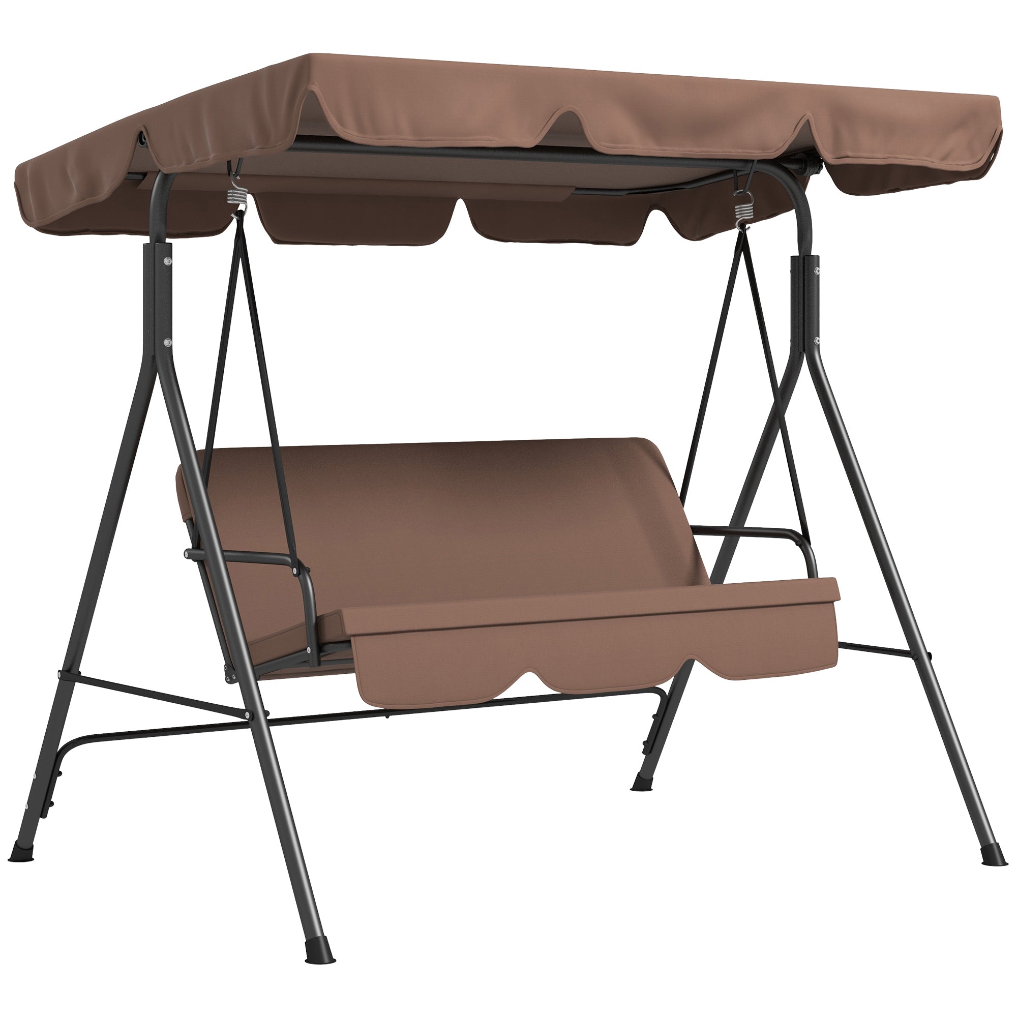 Hollywood Swing 3-Seater Adjustable Canopy Water-Repellent 200kg Load Capacity
