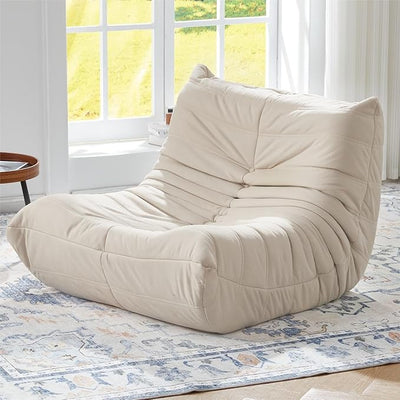 MMC-MIBAI Bean Bag Chair Ergonomic 5-Point Support Suede
