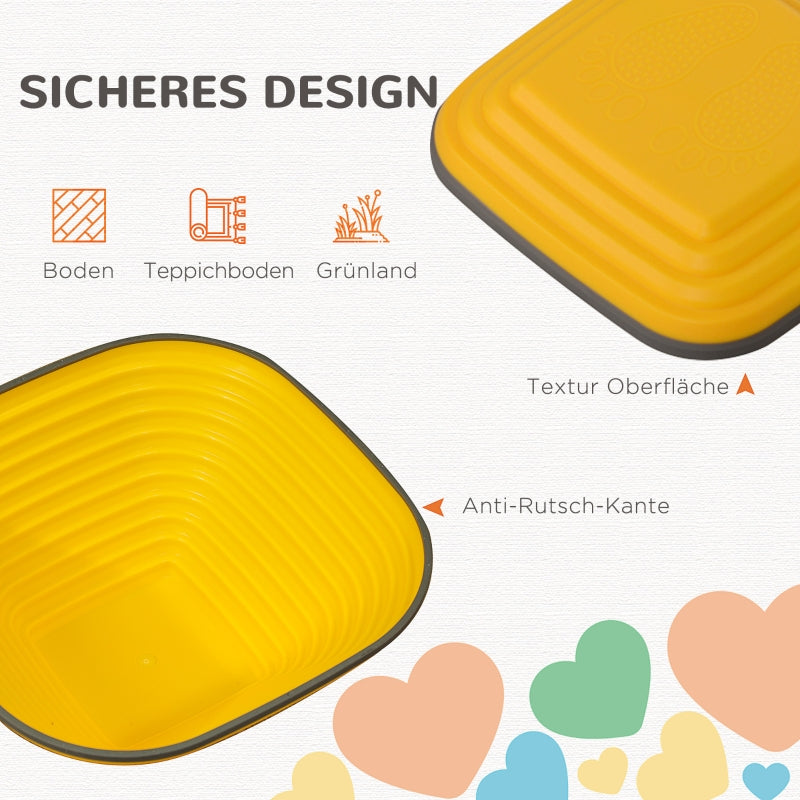 AIYAPLAY River Stones, 6 Piece Square Balancing Stackable Non Slip, Colorful