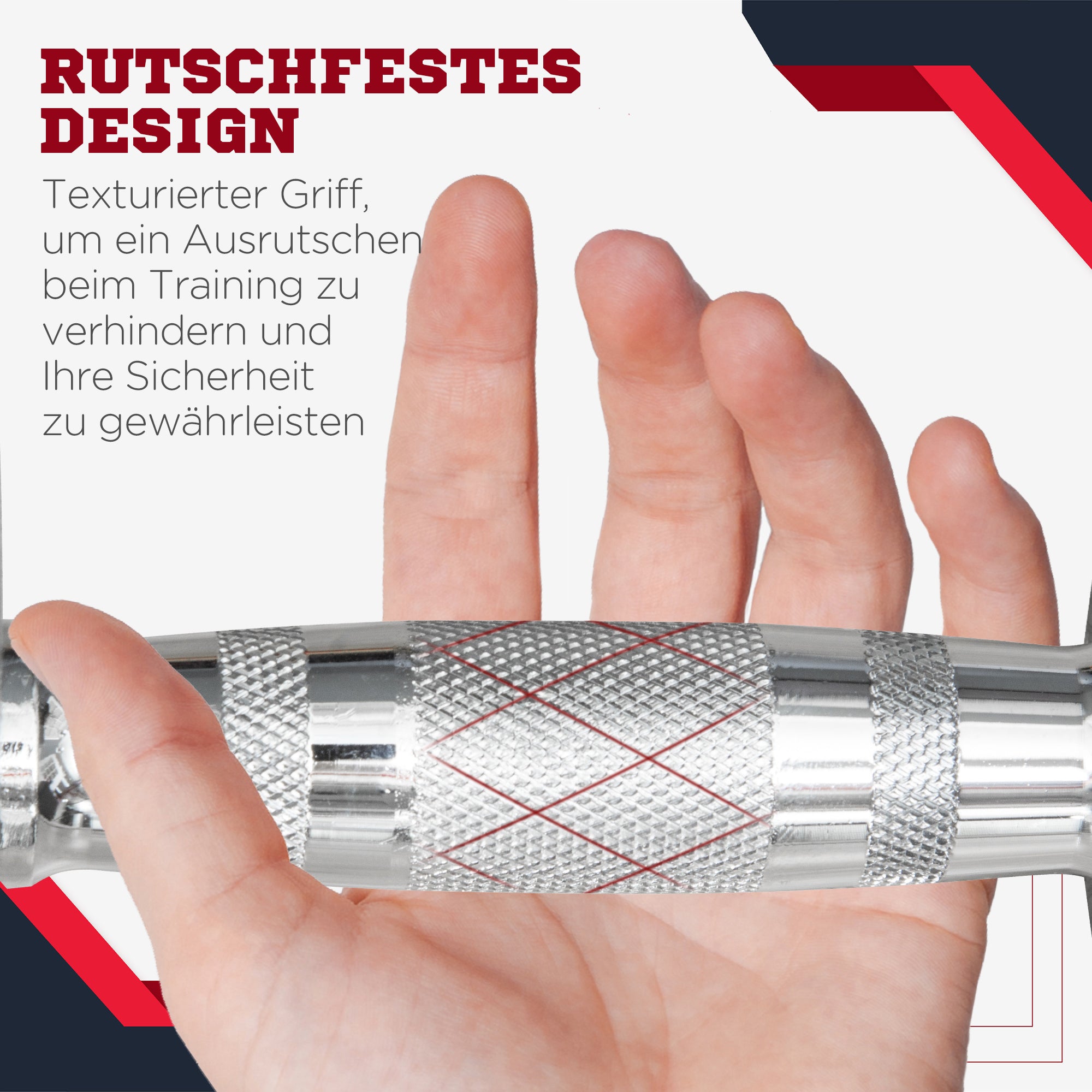 Hexagon Dumbbells, 2x6 KG, Cast Iron, Black