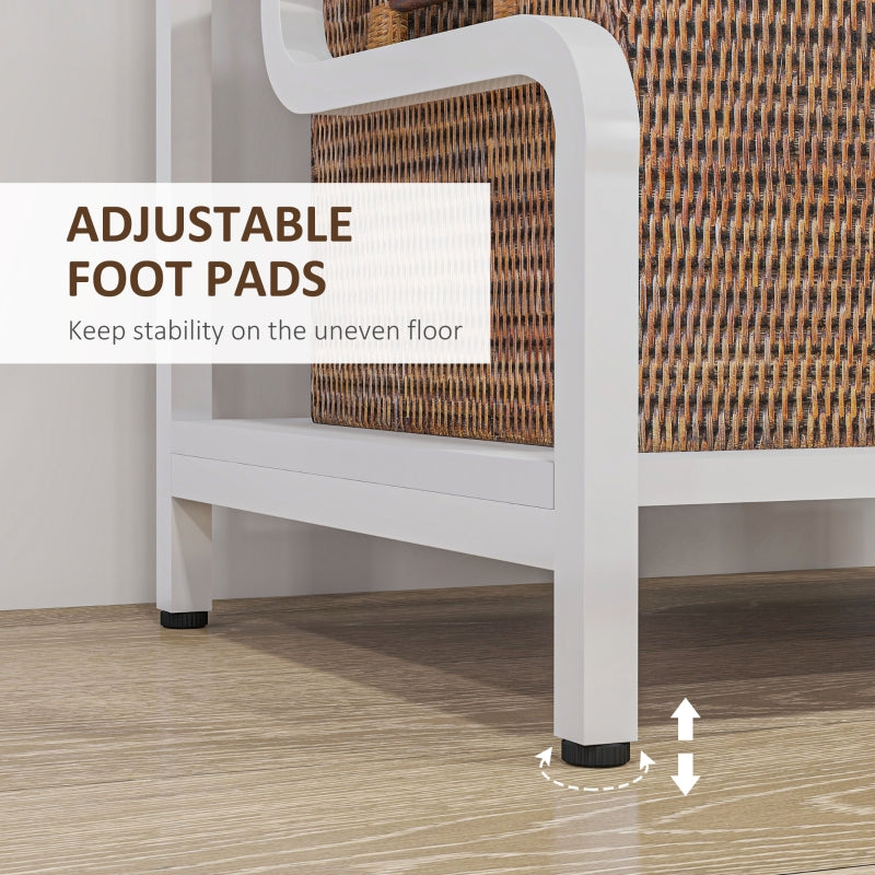 3-Tier Printer Stand Storage Shelves 55 x 40 x 77cm White