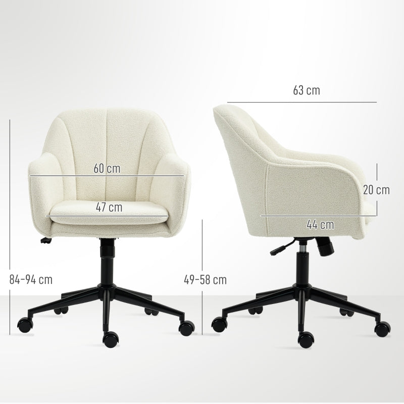 Velvet Vanity Chair Curved Backrest - Beige