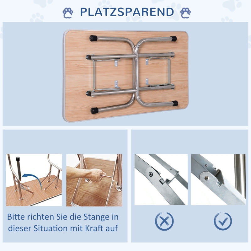 Dog Grooming Table, with Lower Basket, up to 100kg, Blue