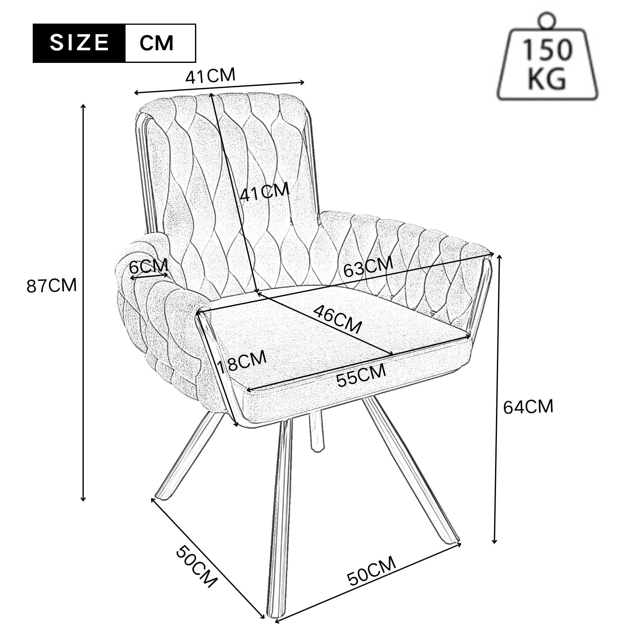 Set of 2, velvet dining chair, Armchair, single luxurious living room and bedroom swivel chair, Leisure swivel chair with four metal support legs, Gray