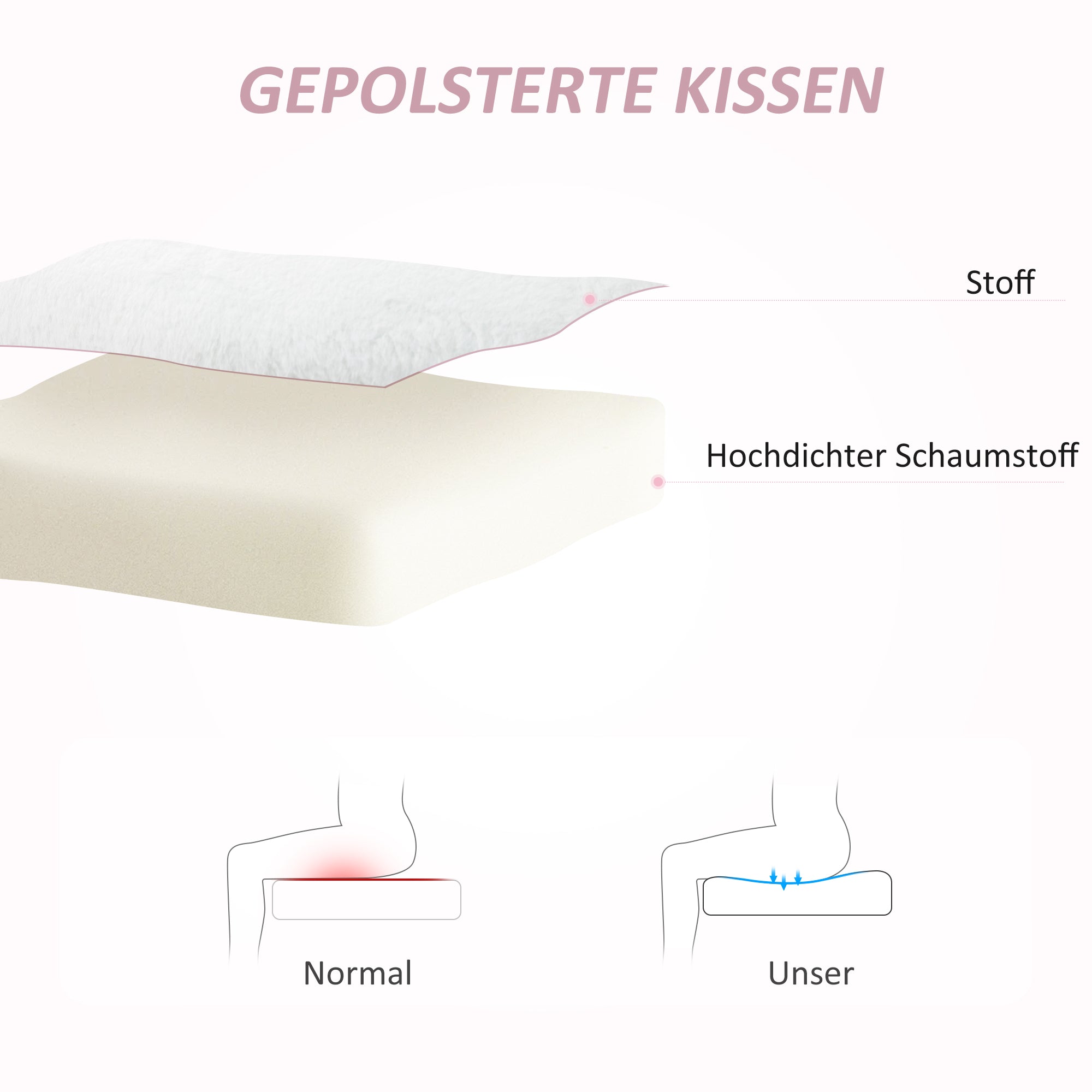 Office Chair with Rabbit Ears, Height-Adjustable Swivel, White Velvet