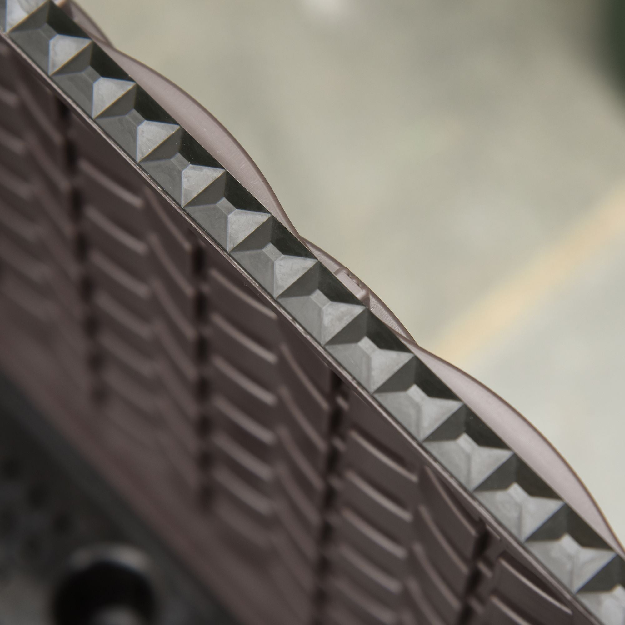 Raised Bed 4-Piece Planter, Rattan Look, Brown