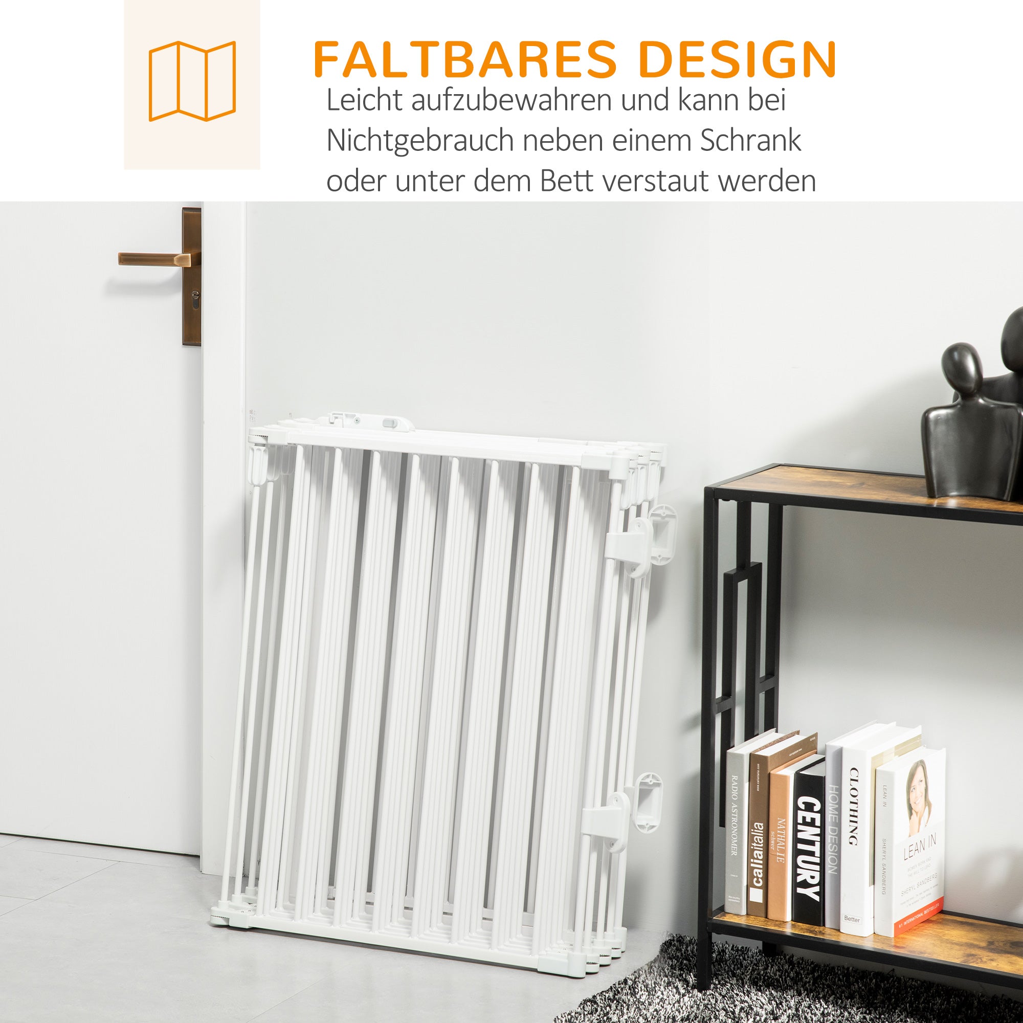 Puppy Playpen, Flexible Foldable 8 Panels, White