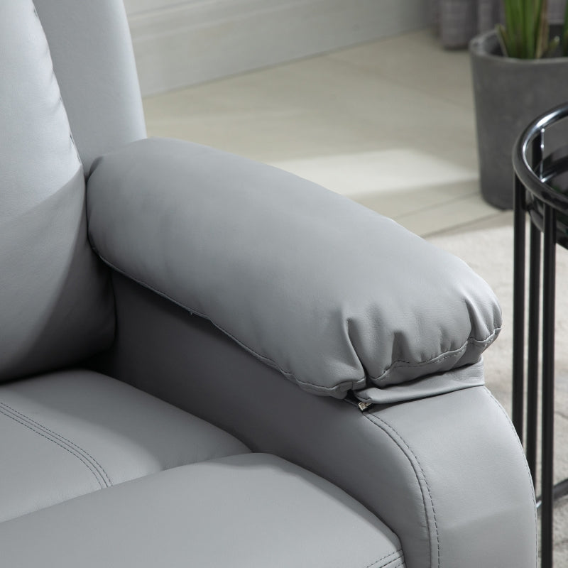 Riser and Recliner Chair with Massage, Heat, Power Lift, Grey