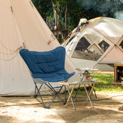 Foldable Camping Chair, 120kg Load, Lightweight, Portable, Steel