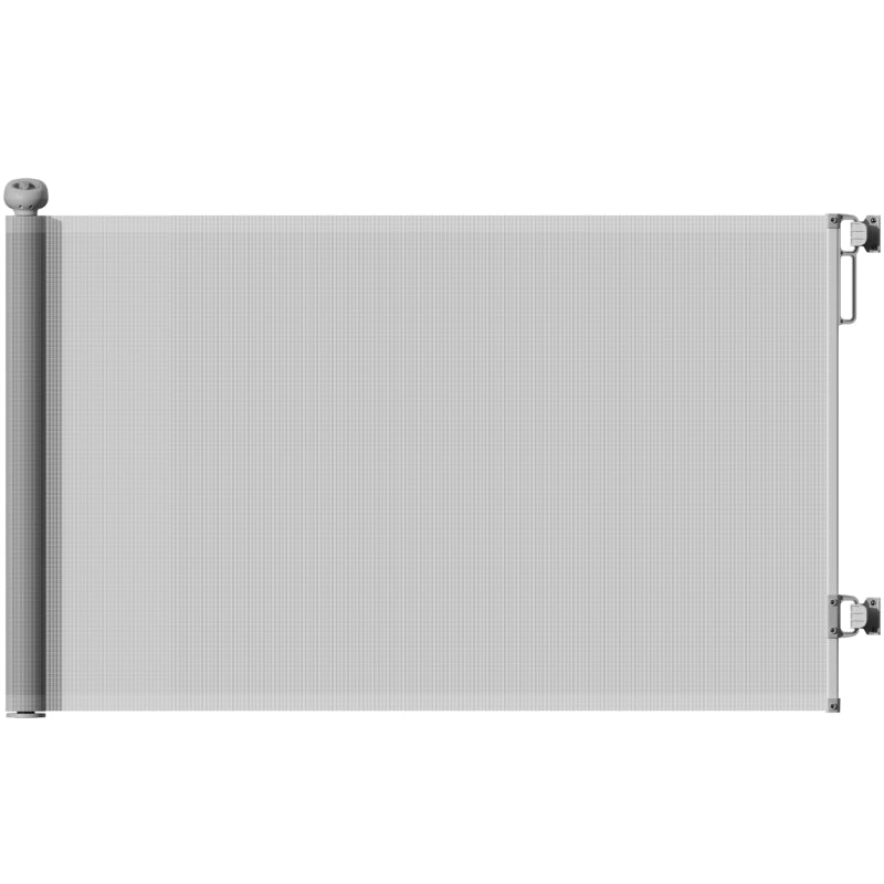 Retractable Stair Gate, Extends Up to 140 cm Wide, Grey