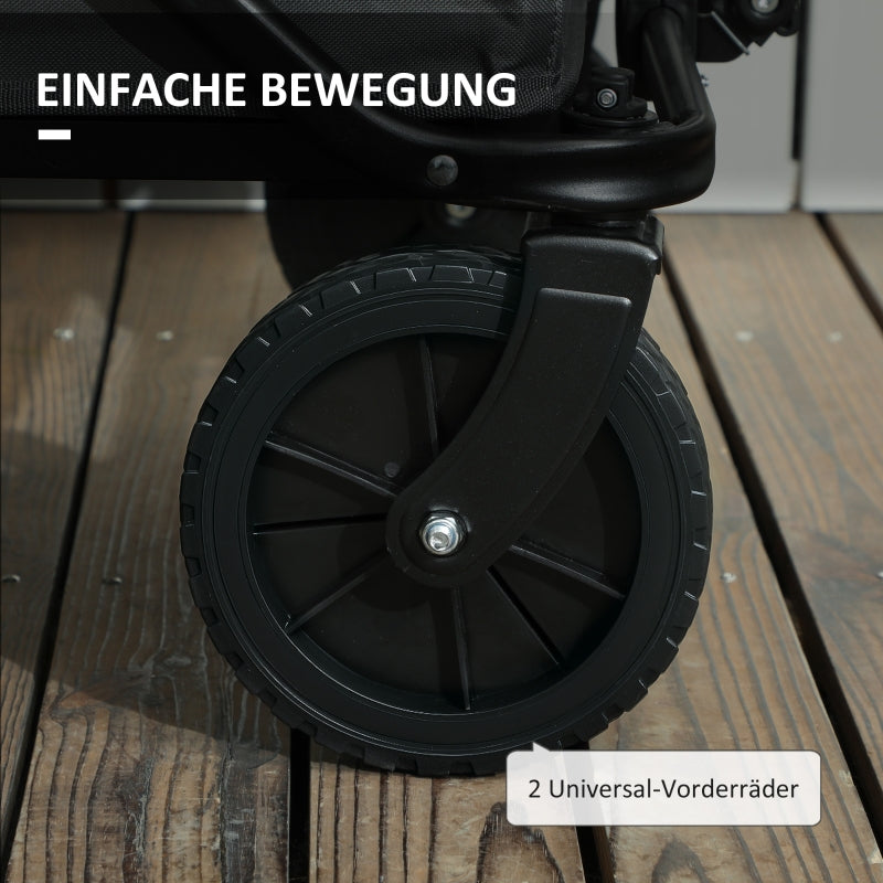 Garden Cart, Foldable 120 kg 160L, Dark Gray