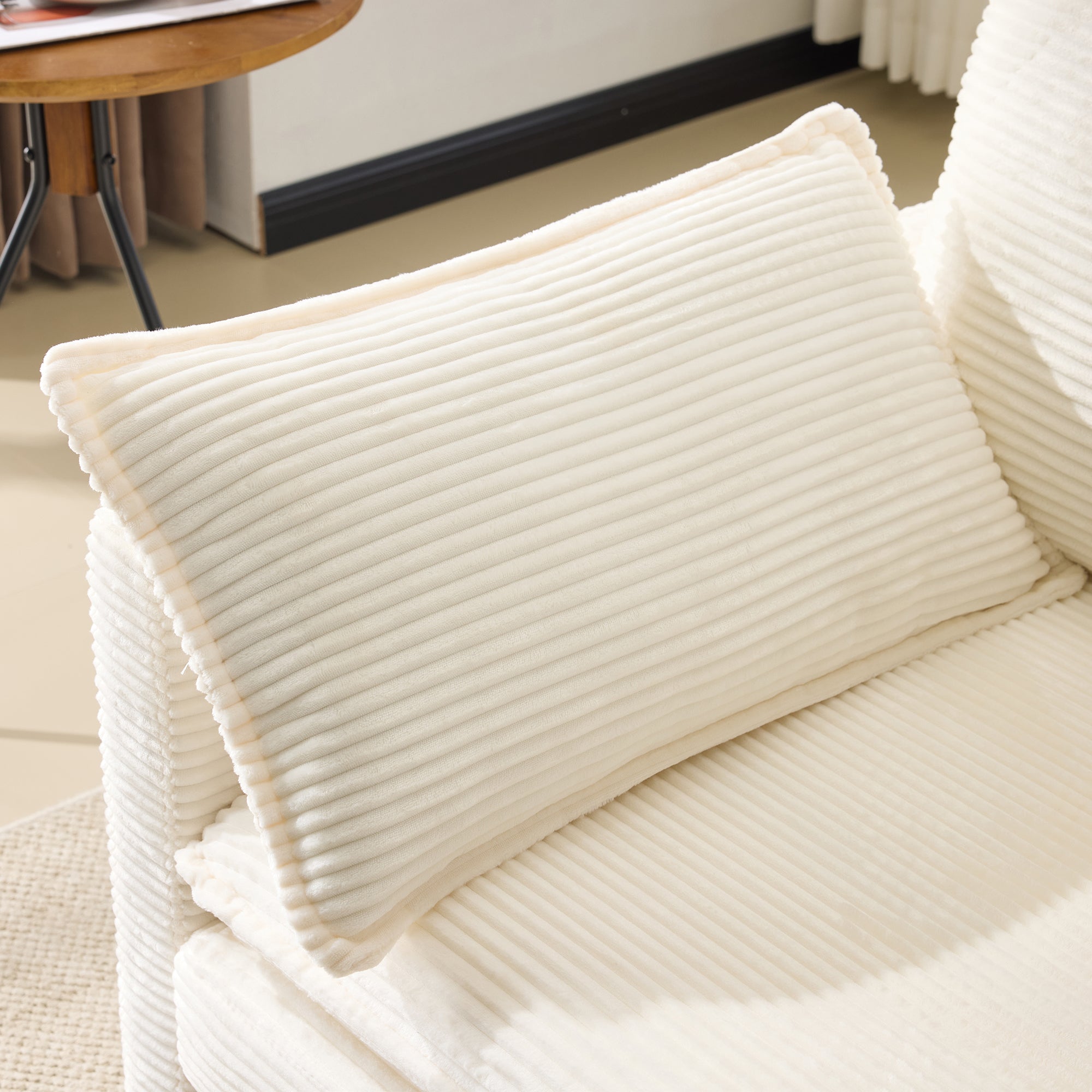 Modern Minimalist Sofa, 2-Seater Comfortable and Spacious, Living Room/Bedroom