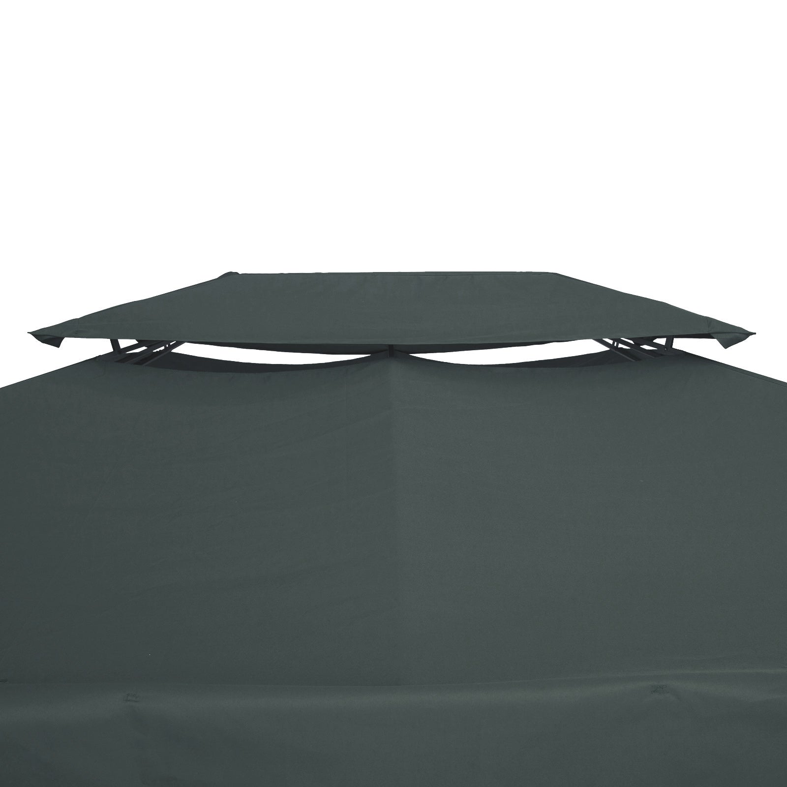 Replacement Roof Gazebo Garden Pavilion 3x4m Polyester Charcoal Grey