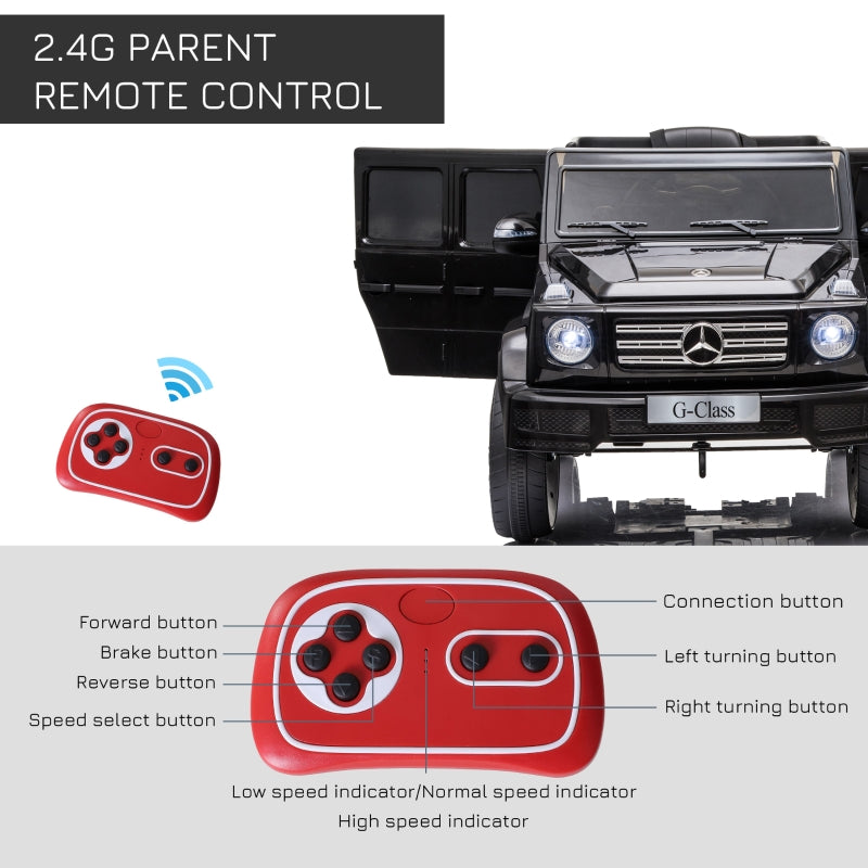 Mercedes Benz G500 12V Electric Ride On Car Toy with Remote Control
