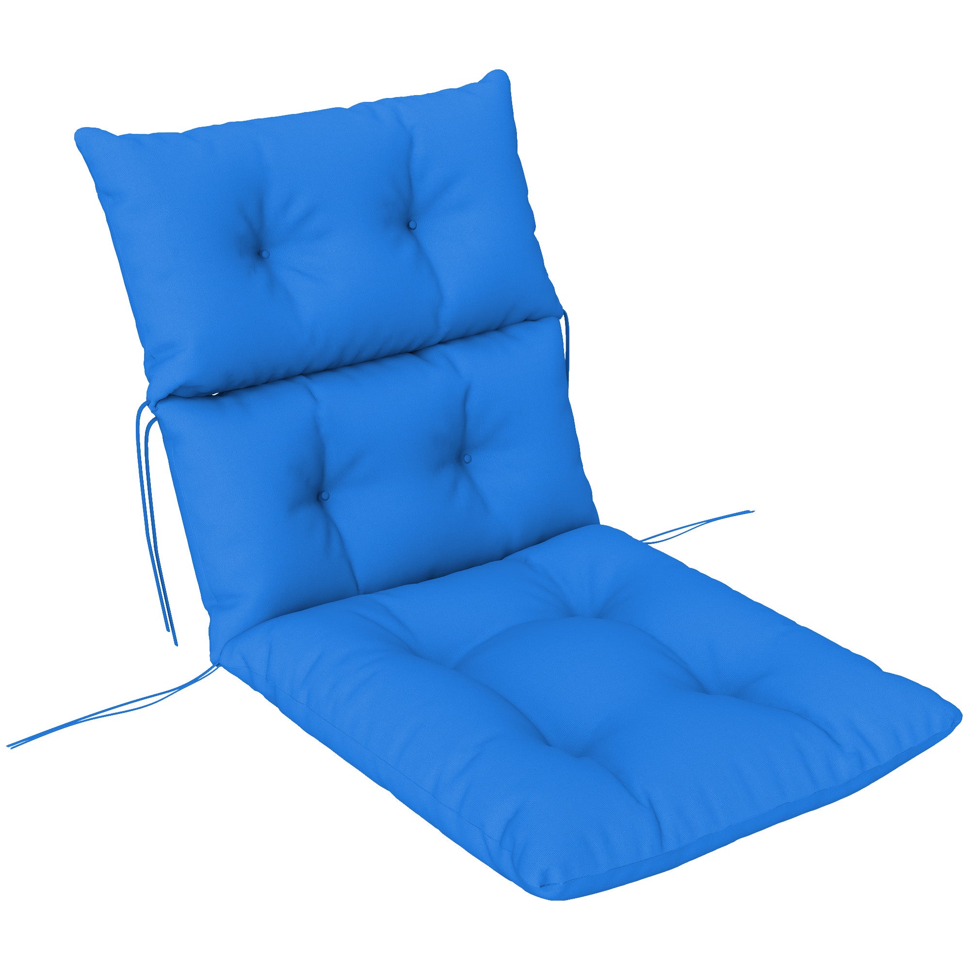 Rocking Chair Padded Seat Cushion 115 x 56cm Blue