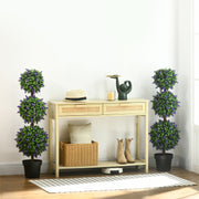 Artificial Lavender Trees, 2-Set, 110 cm, UV-Resistant, Plastic