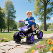 Children's Electric Quad Bike with 4 Wheels and MP3 Function, 24V Blue