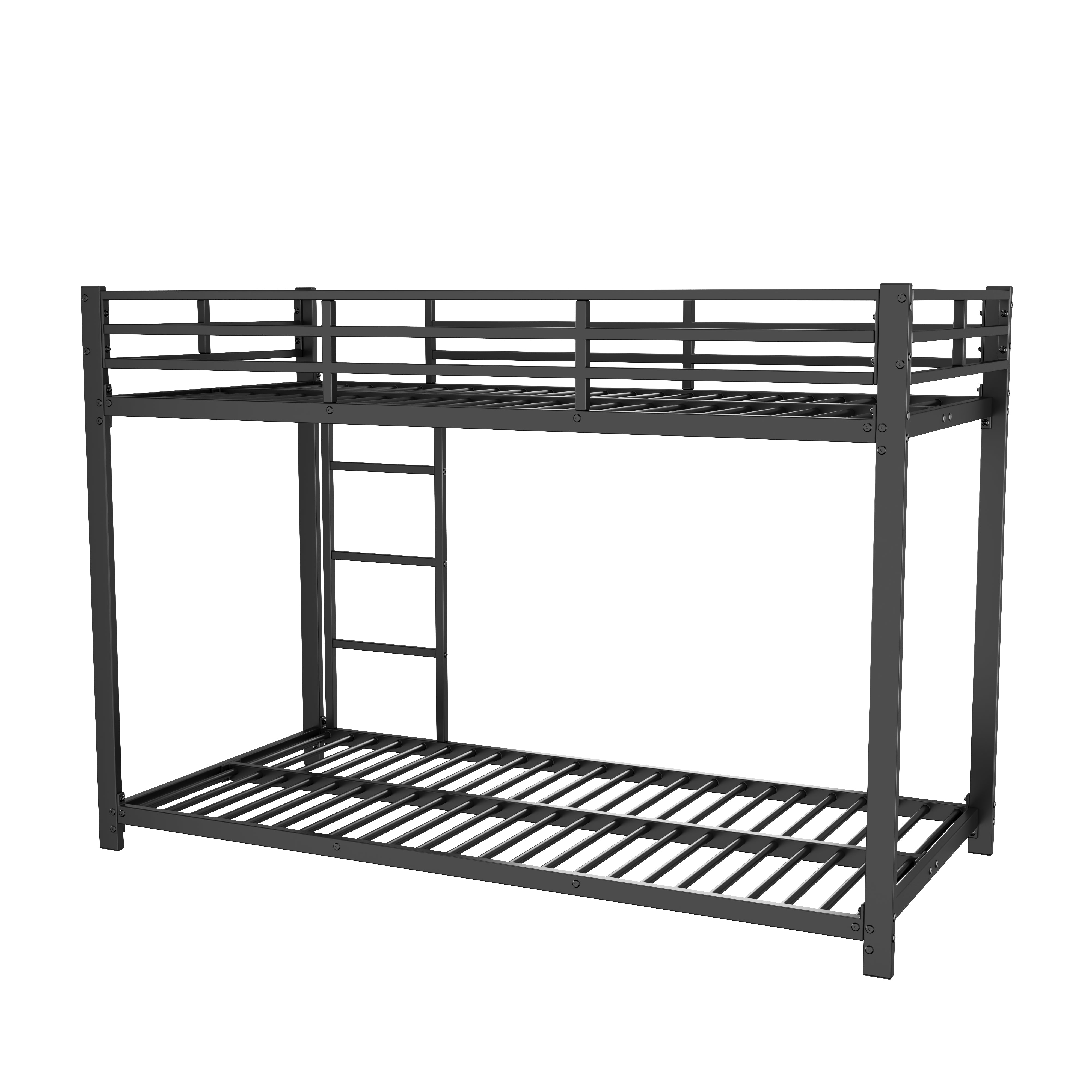 Bunk Bed 90x200 Classic Iron Frame - Black