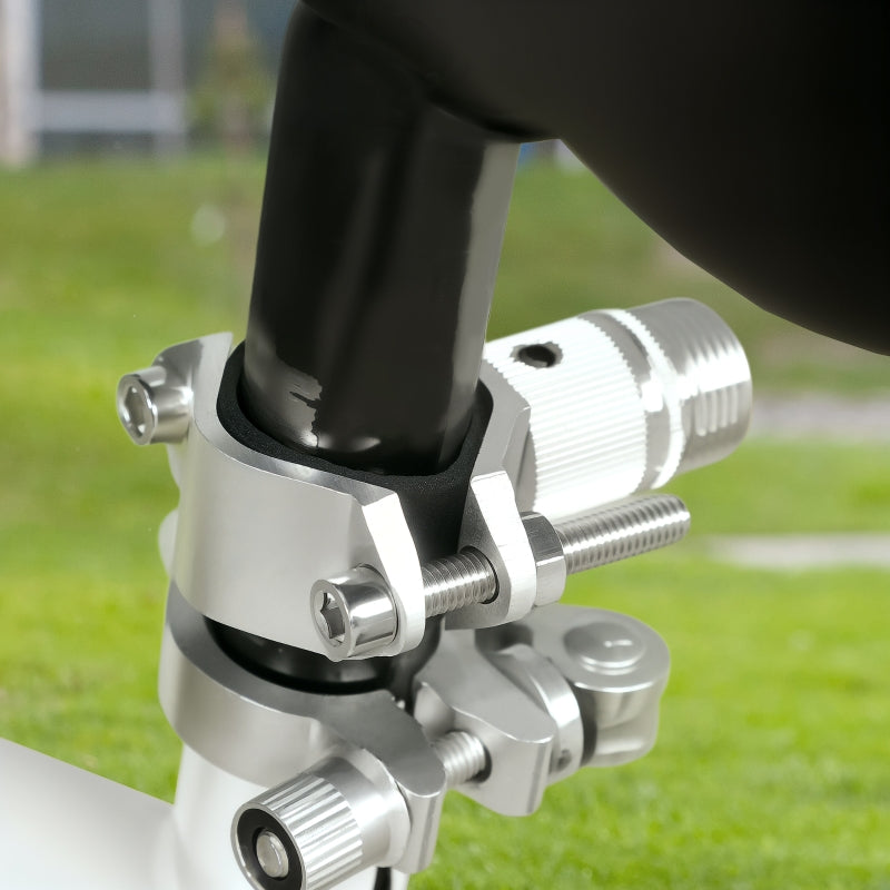 Dog Leash for Bicycles, Elastic Rope, Steel Tube, Black