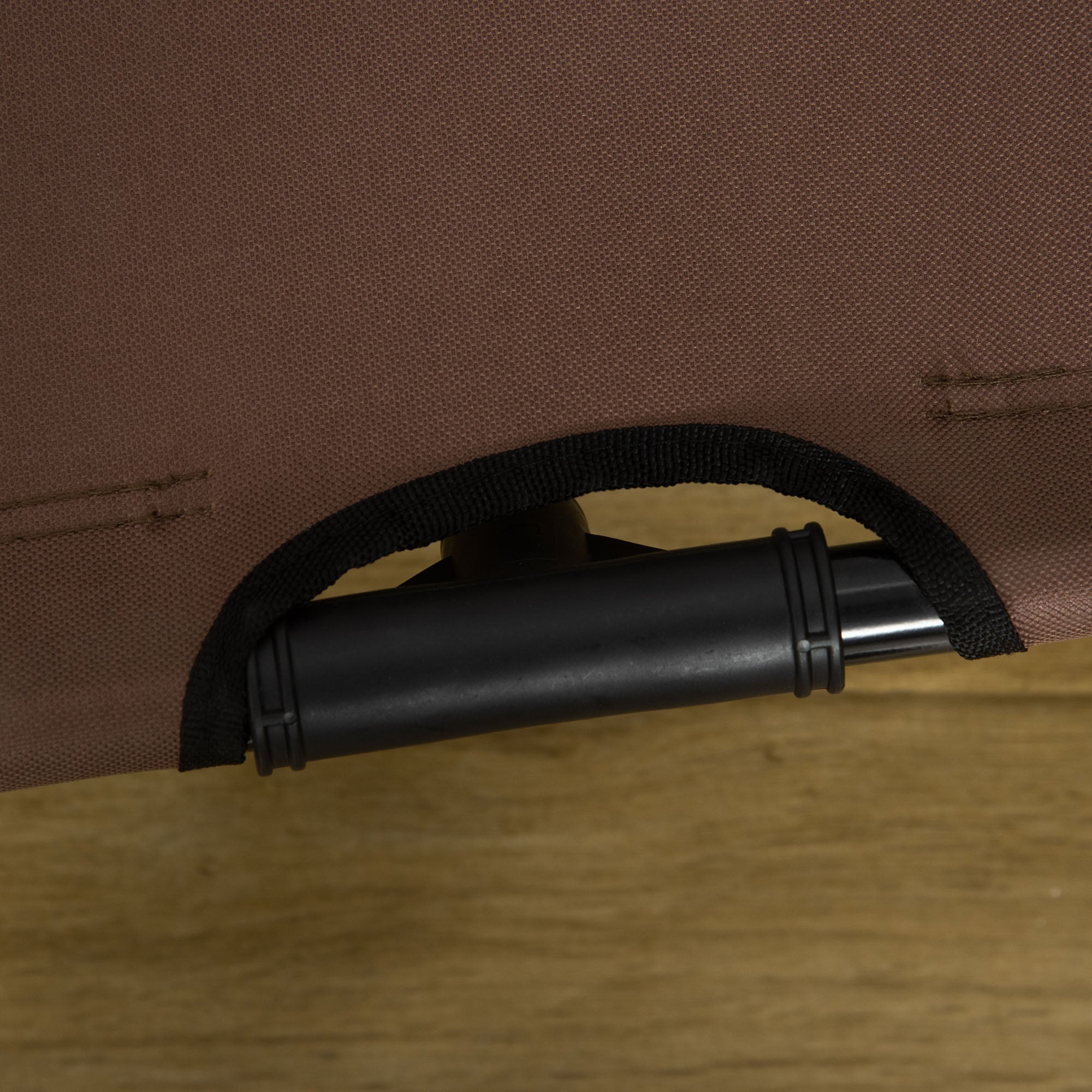 Pet Bed with Canopy, Elevated Outdoor Breathable, Taffeta Coffee