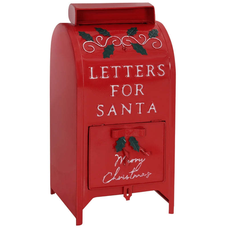 A5 Letter Postbox Christmas Decoration Red/White