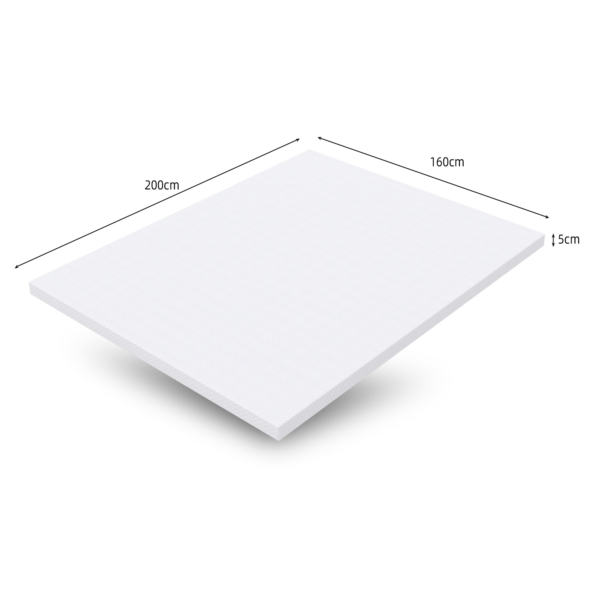 Mattress H3, Medium Strength Oeko TEX Certified Washable, 160x200cm White/Orange Foam