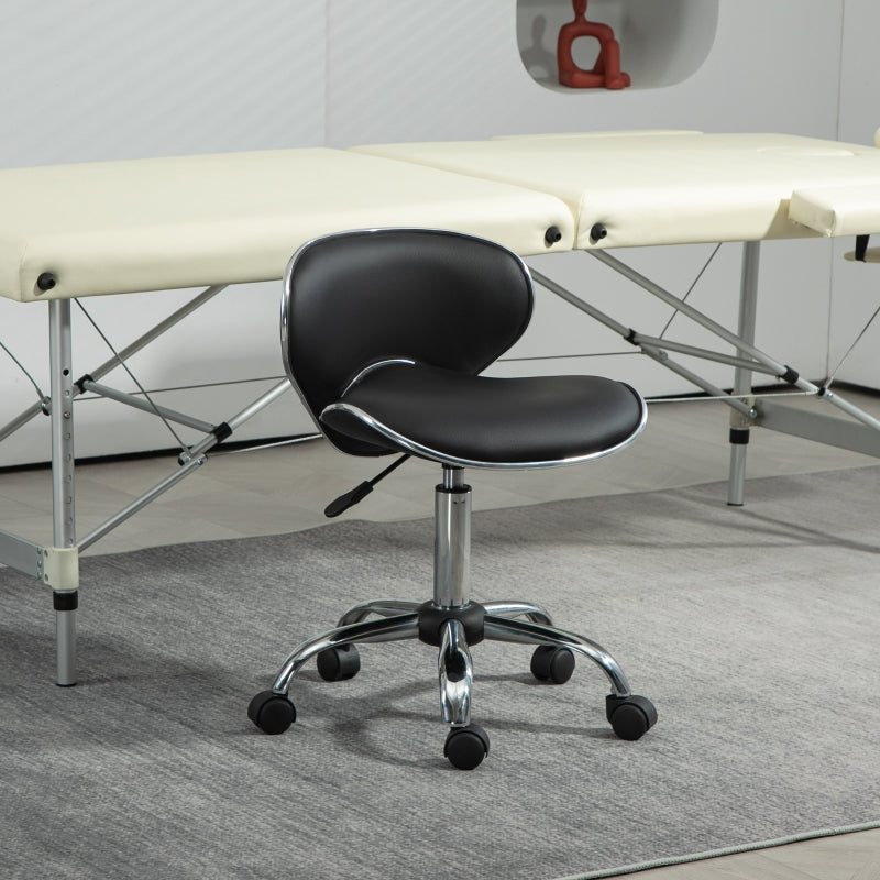 Beauty Salon Chair, Adjustable Rolling Swivel Stool for Spa, Black