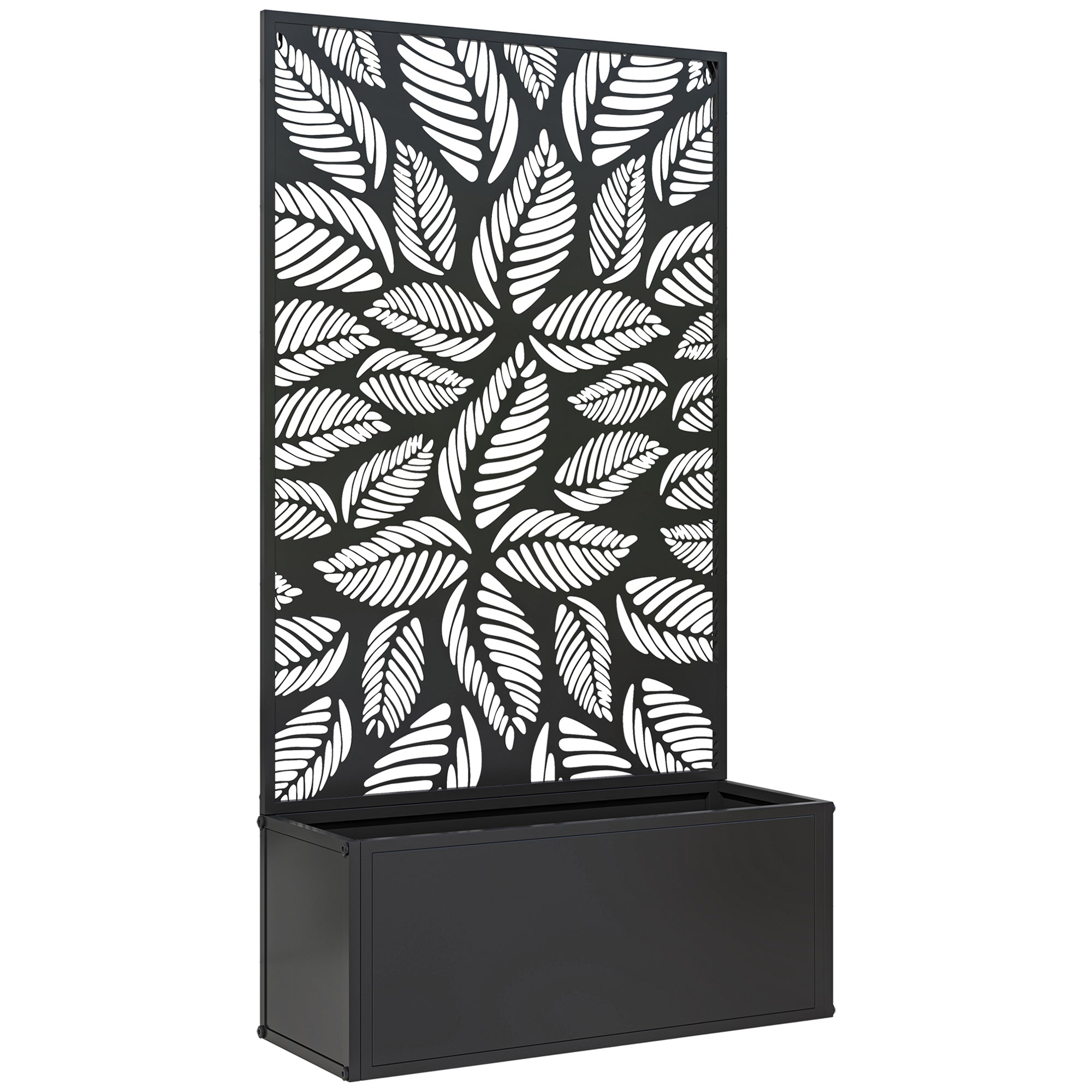 Outdoor Planter Trellis Metal Black