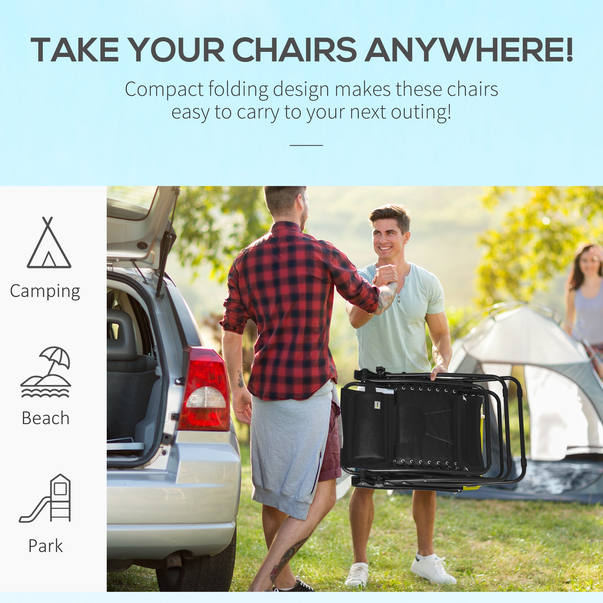 Zero Gravity Lounger Chair, Folding Reclining Patio Chair with Padded Seat and Cup Holder, Black