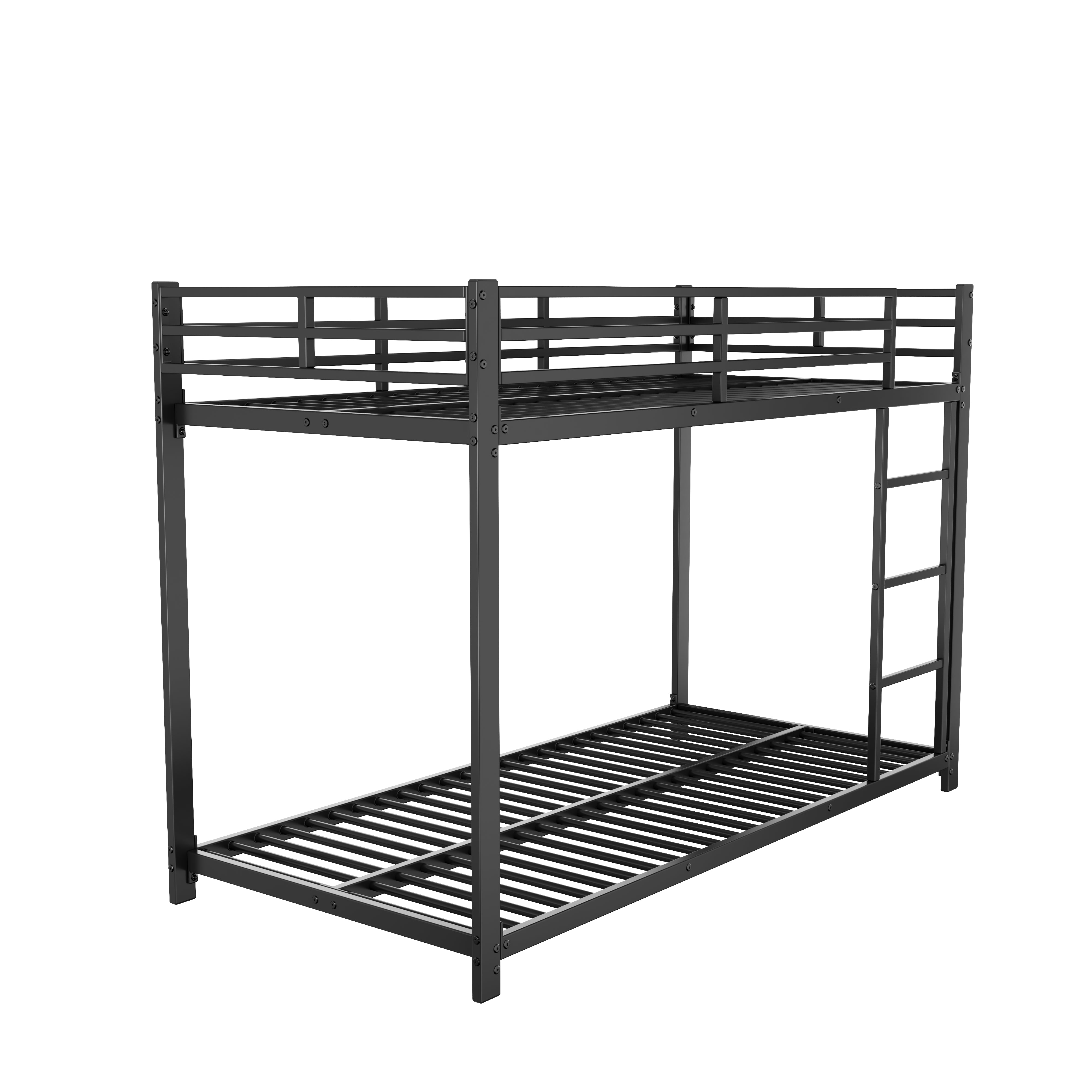 Bunk Bed 90x200 Classic Iron Frame - Black