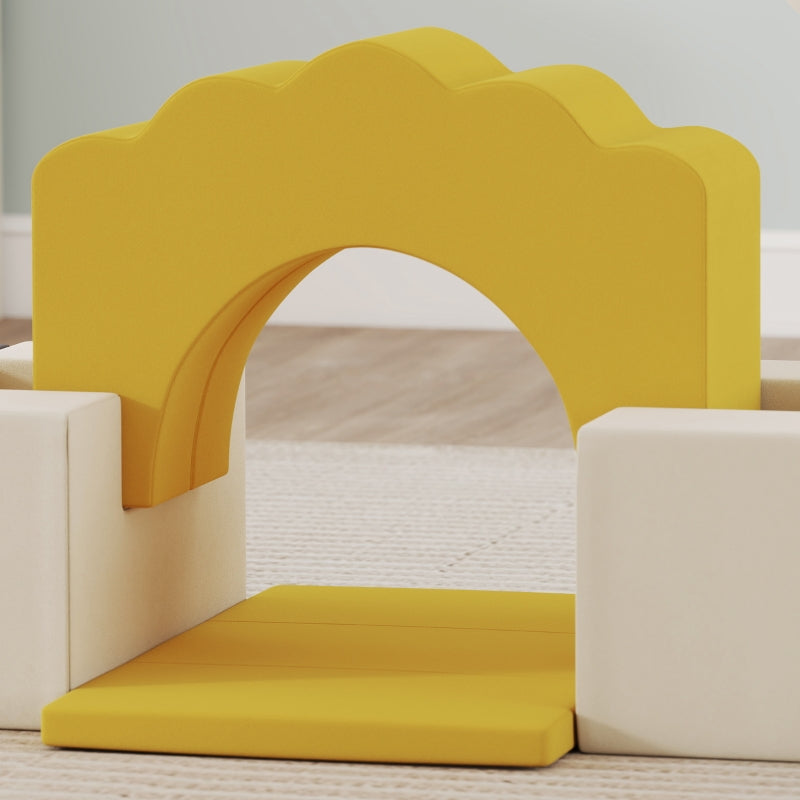 7-Piece Climbing Blocks Set for Babies and Toddlers, Soft Indoor Play, Colorful Foam