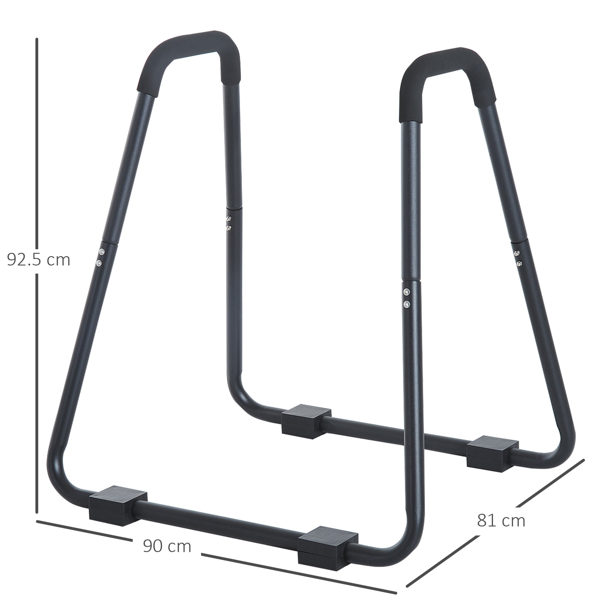 Dipstation Dip Stand, Sling Trainer, Steel, Black