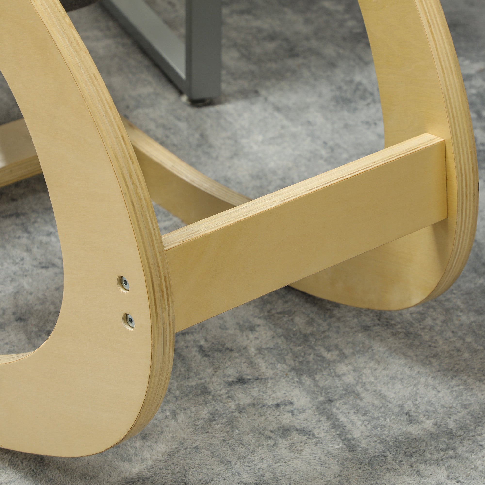 Ergonomic Knee Stool, Rocking Kneeling Chair Posture Gray