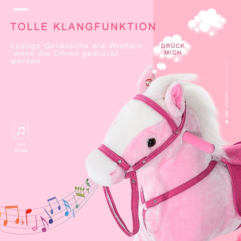 Children's Rocking Horse Rocking Animal Toy Pink