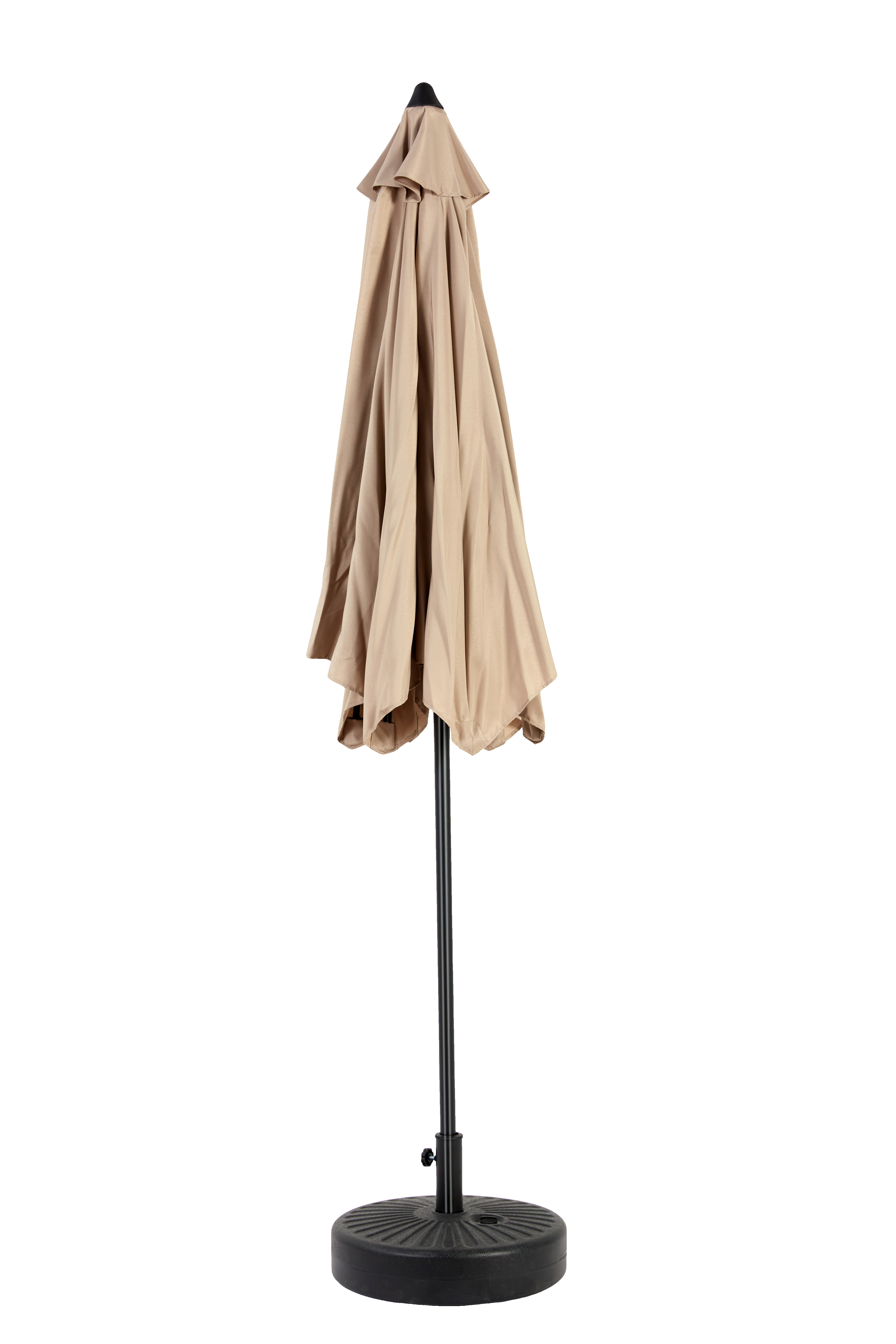 9 Ft Double Sided Outdoor Umbrella, Rectangular Large with Crank, Khaki