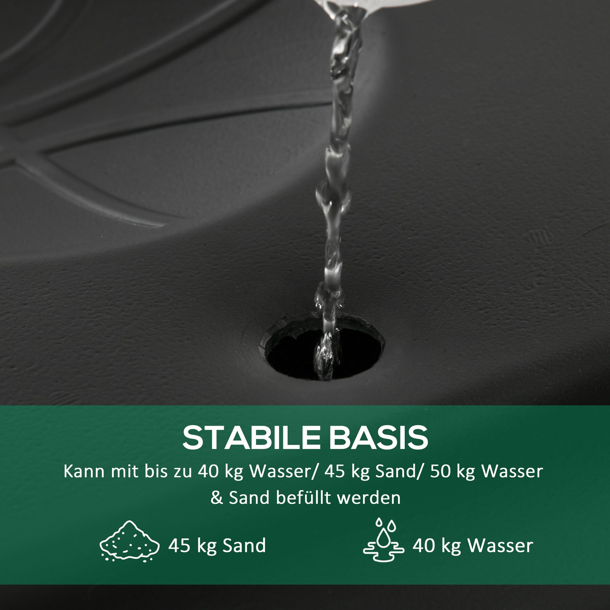 Basketball Hoop, Height Adjustable, Rolling Function, Stable Stand, Black