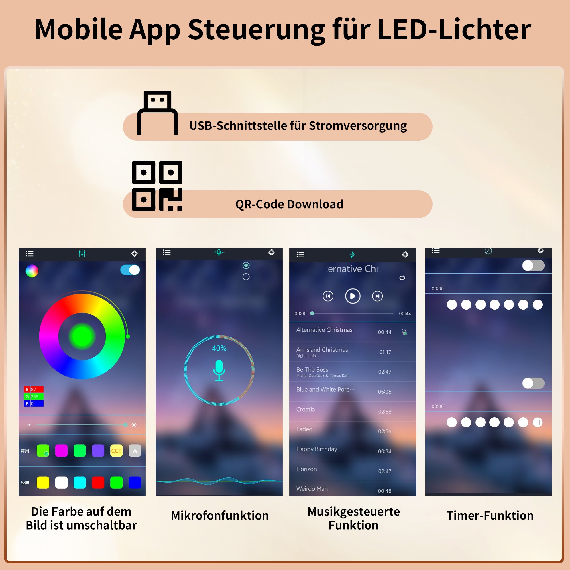 Tall Cabinet Adjustable Shelves LED Lighting Wine Rack Black