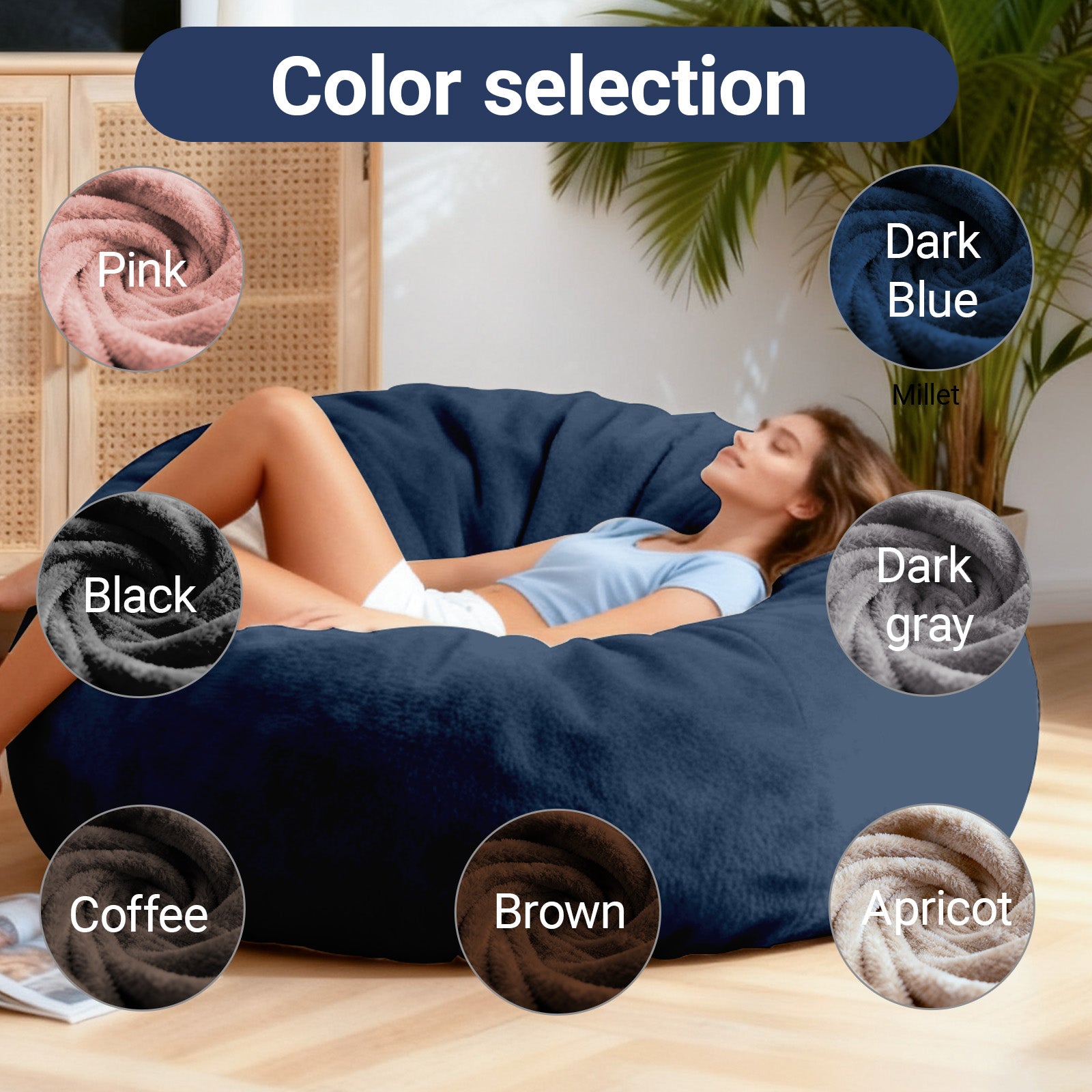 DBC-LANSE Convertible Bean Bag Chair Bed