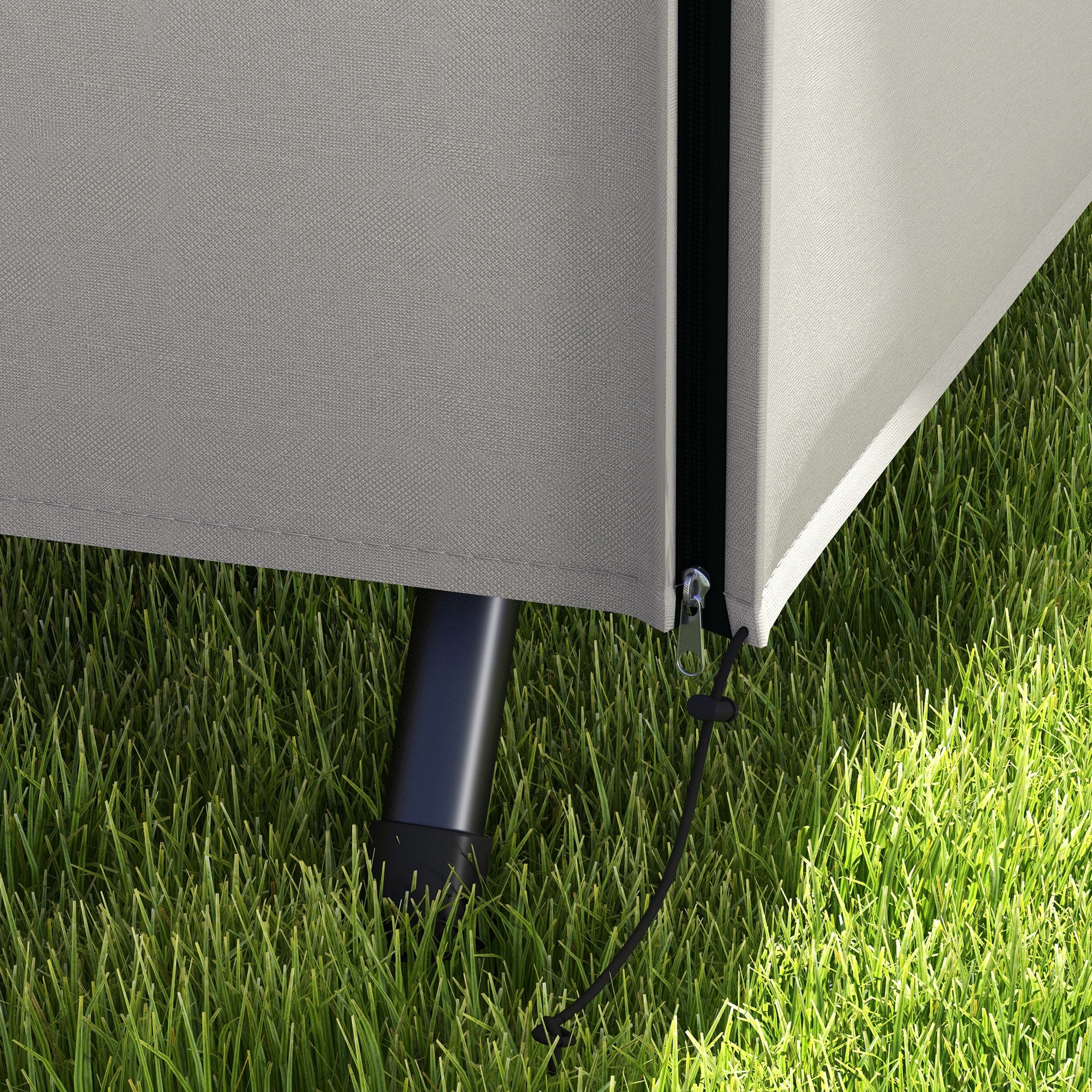 Three-Seater Swing Chair Protective Cover 205 x 124cm Grey